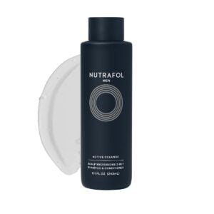 Nutrafol Men Active Cleanse Scalp Microbiome 2-in-1 Shampoo and Conditioner 8.1 Oz